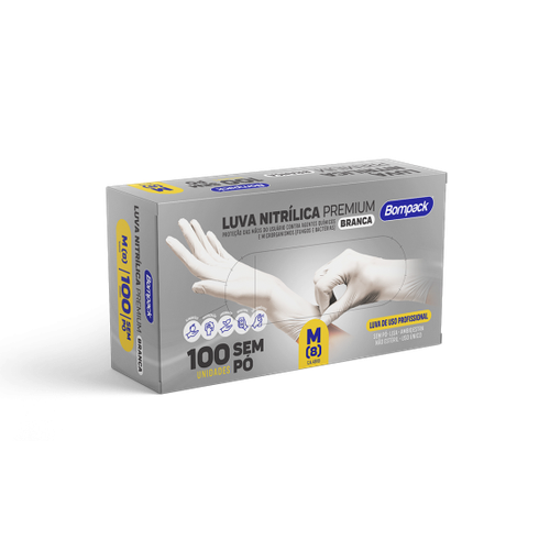 Luva nitrílica Bompack